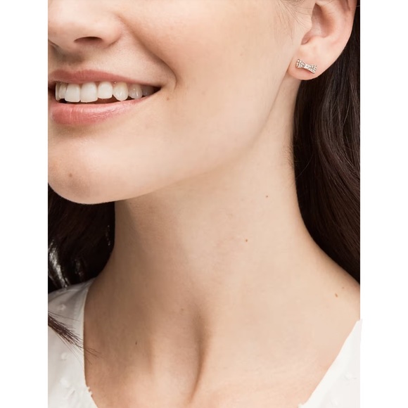KATE SPADE • Rose Gold Ready Set Bow Earrings - Picture 2 of 4